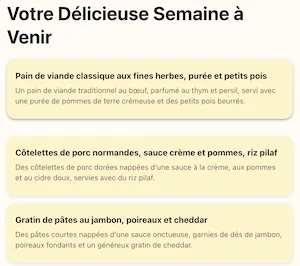 Planifiez vos menus de la semaine en 2 minutes